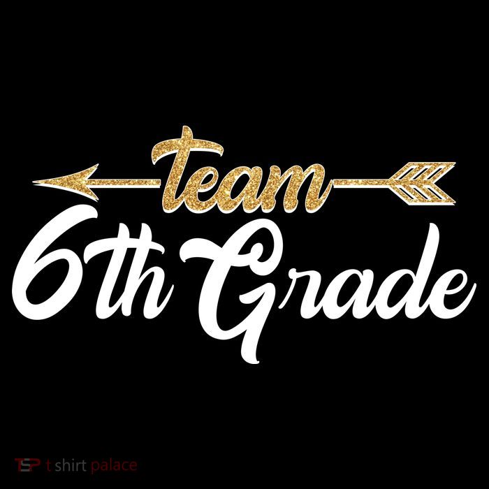 Team 6th Grade Golden Arrow Poster