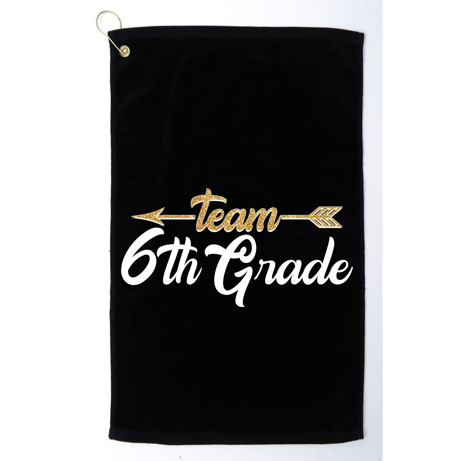 Team 6th Grade Golden Arrow Golf Towel