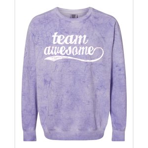 Team Awesome Retro Colorblast Crewneck Sweatshirt