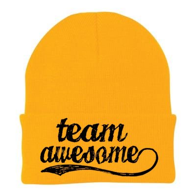 Team Awesome Retro Knit Cap Winter Beanie