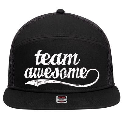 Team Awesome Retro 7 Panel Mesh Trucker Snapback Hat