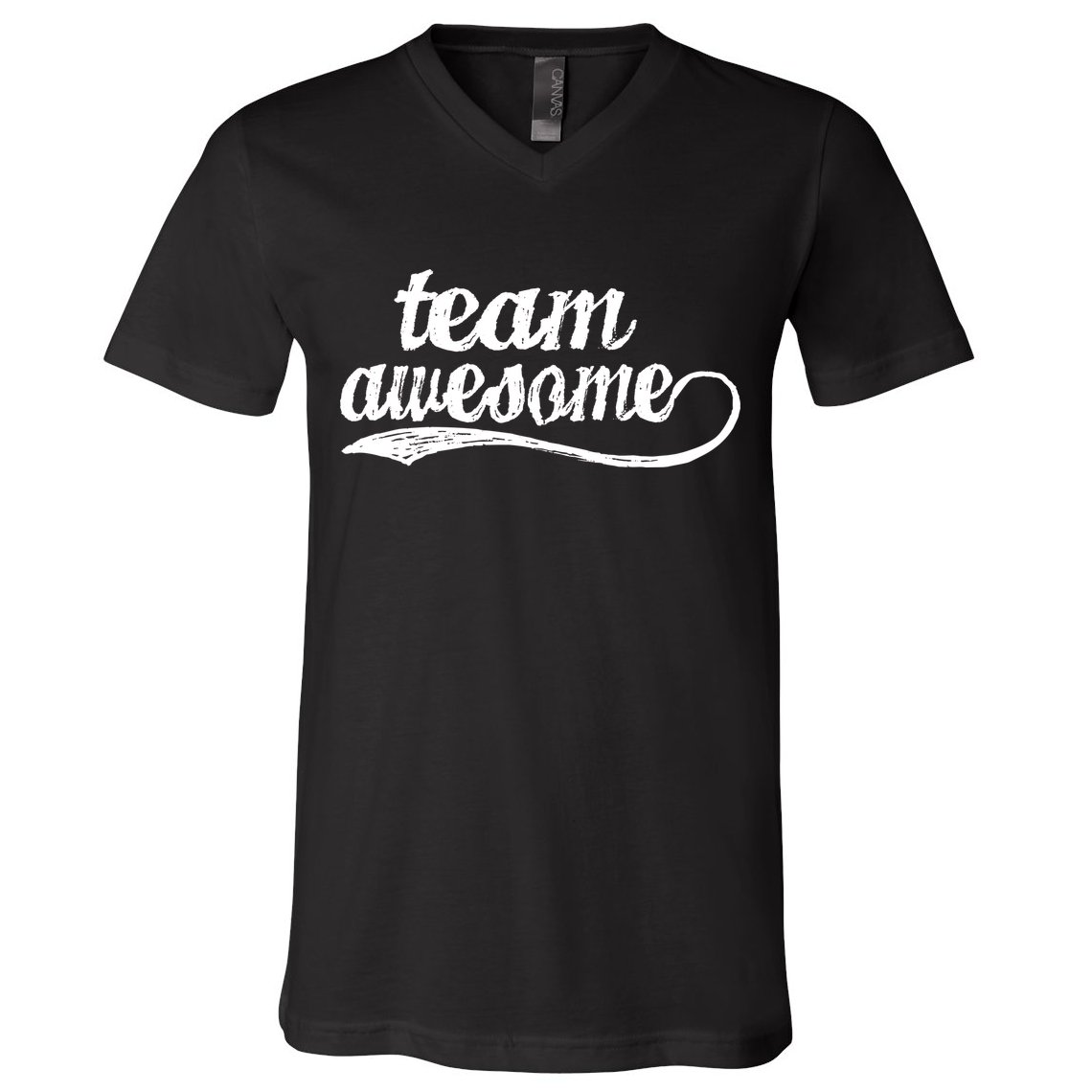 Team Awesome Retro V-Neck T-Shirt