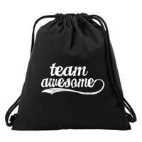 Team Awesome Retro Drawstring Bag
