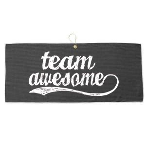 Team Awesome Retro Large Microfiber Waffle Golf Towel