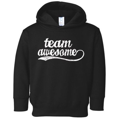Team Awesome Retro Toddler Hoodie