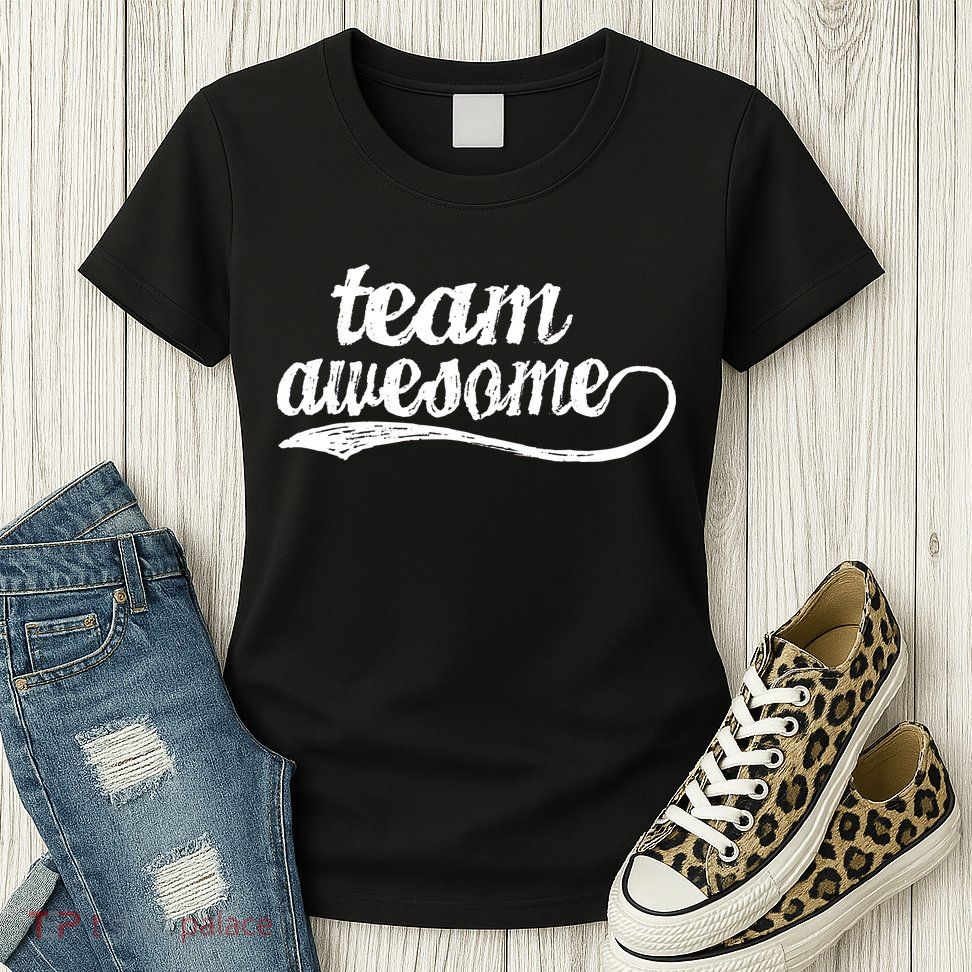 Team Awesome Retro Womens T-Shirt