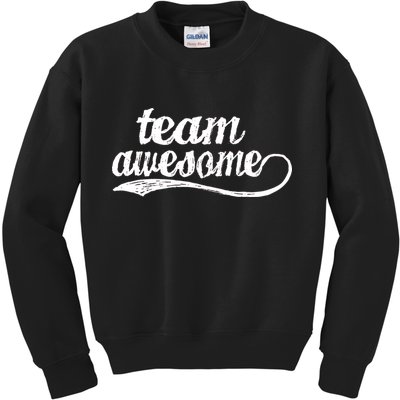 Team Awesome Retro Kids Sweatshirt