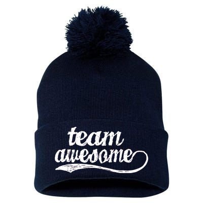 Team Awesome Retro Pom Pom 12in Knit Beanie