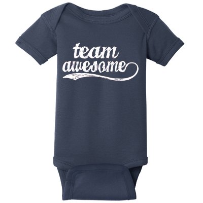 Team Awesome Retro Baby Bodysuit