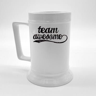 Team Awesome Retro Beer Stein