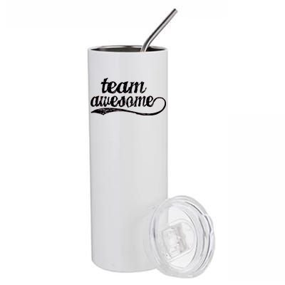 Team Awesome Retro Stainless Steel Tumbler