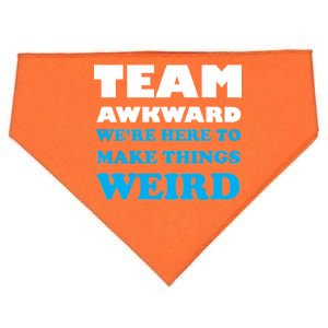 Team Awkward Were Here To Make Things Weird USA-Made Doggie Bandana