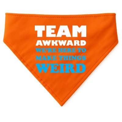 Team Awkward Were Here To Make Things Weird USA-Made Doggie Bandana