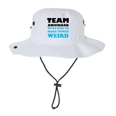 Team Awkward Were Here To Make Things Weird Legacy Cool Fit Booney Bucket Hat