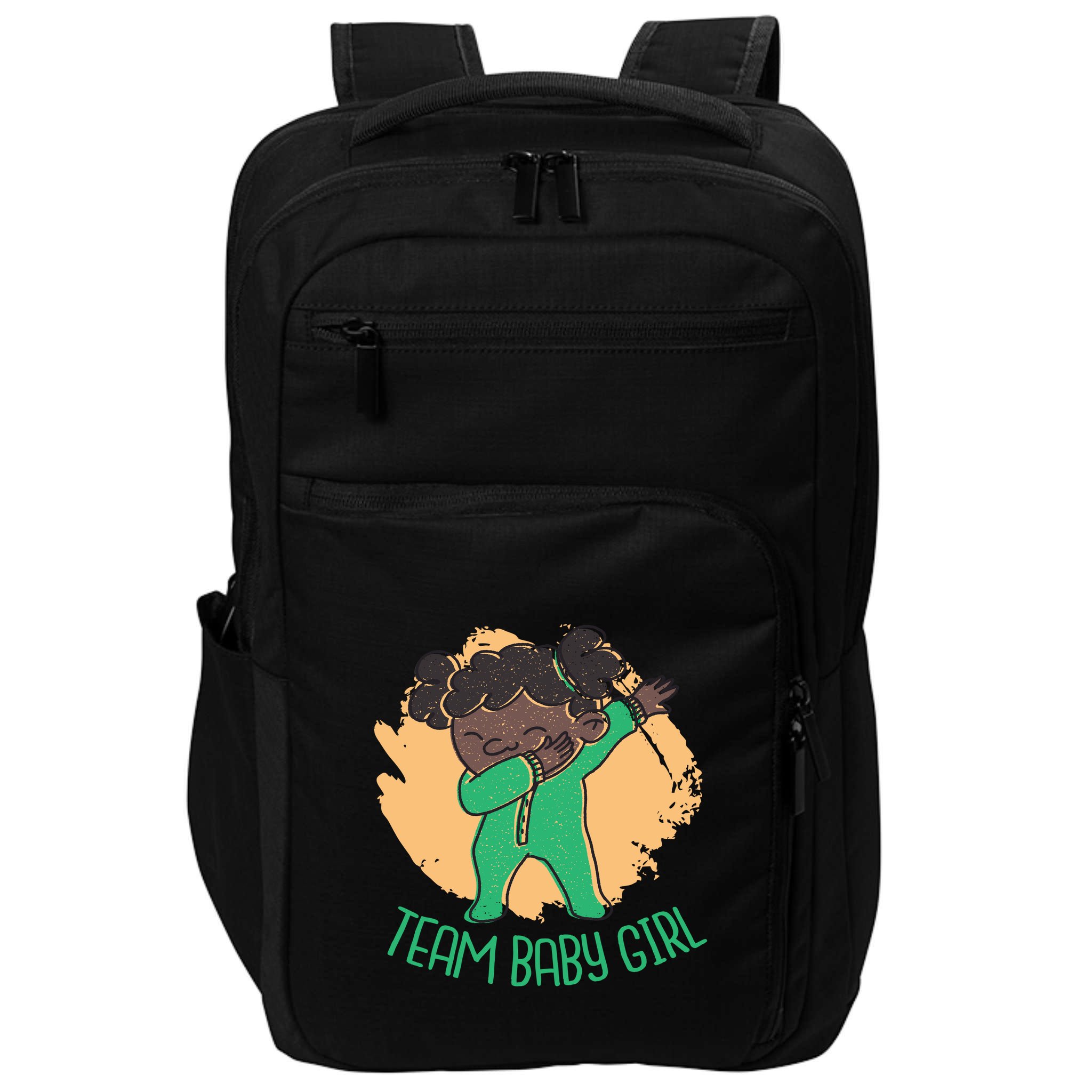 Team Baby Girl Dabbing Funny Impact Tech Backpack
