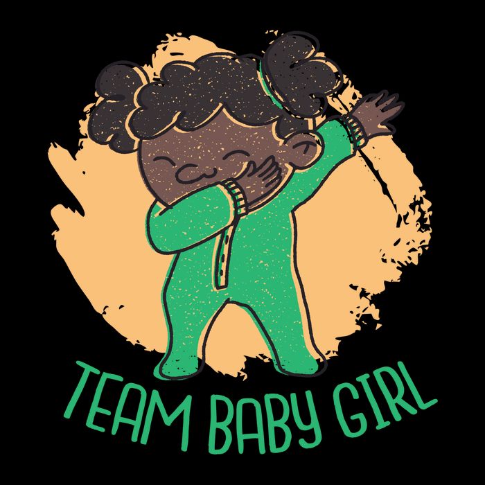 Team Baby Girl Dabbing Funny Drawstring Bag