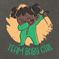 Team Baby Girl Dabbing Funny Cotton Canvas Backpack