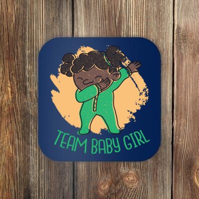 Team Baby Girl Dabbing Funny Coaster