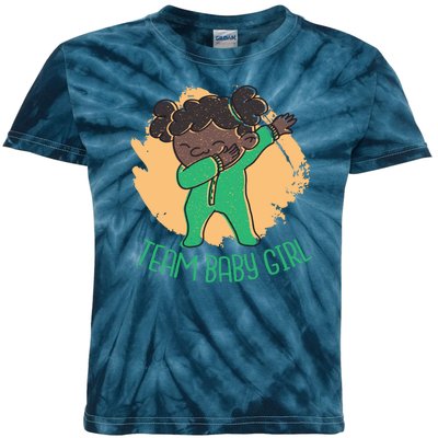 Team Baby Girl Dabbing Funny Kids Tie-Dye T-Shirt