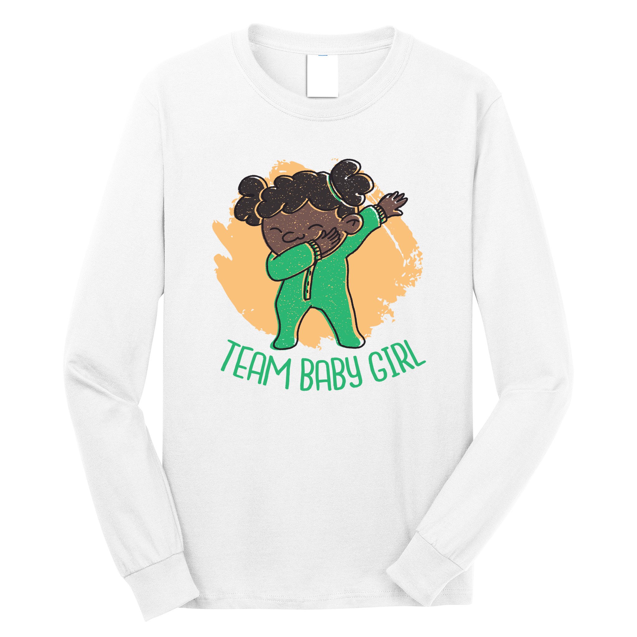 Team Baby Girl Dabbing Funny Long Sleeve Shirt