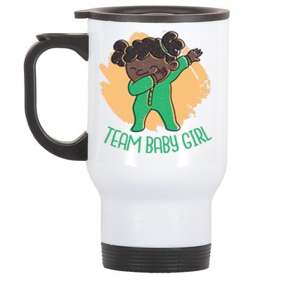 Team Baby Girl Dabbing Funny Stainless Steel Travel Mug