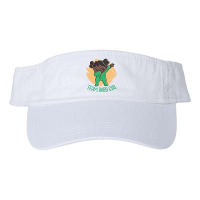 Team Baby Girl Dabbing Funny Valucap Bio-Washed Visor