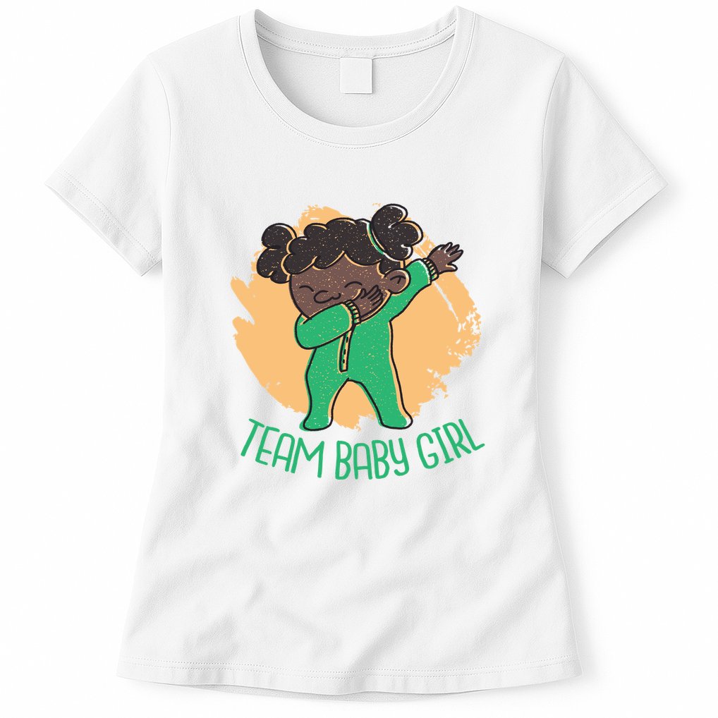 Team Baby Girl Dabbing Funny Womens T-Shirt