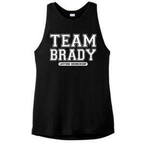 Team Brady Lifetime Memebership Ladies PosiCharge Tri-Blend Wicking Tank