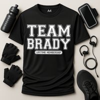 Team Brady Lifetime Memebership Cooling Performance Crew T-Shirt