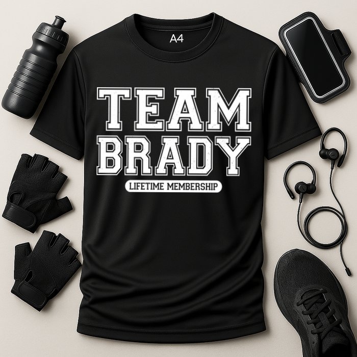 Team Brady Lifetime Memebership Cooling Performance Crew T-Shirt