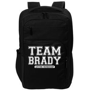 Team Brady Lifetime Memebership Impact Tech Backpack