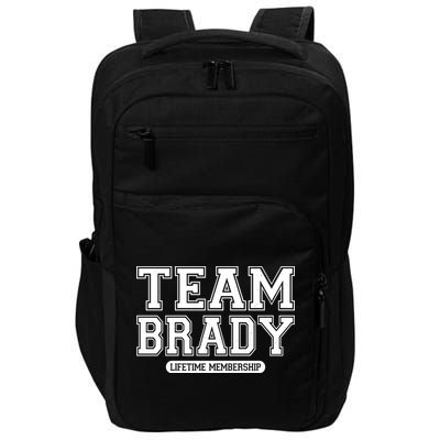 Team Brady Lifetime Memebership Impact Tech Backpack