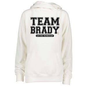 Team Brady Lifetime Memebership Womens Funnel Neck Pullover Hood