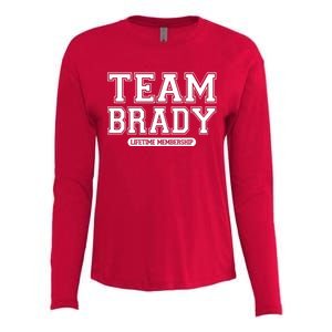 Team Brady Lifetime Memebership Womens Cotton Relaxed Long Sleeve T-Shirt