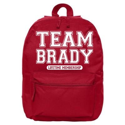 Team Brady Lifetime Memebership 16 in Basic Backpack