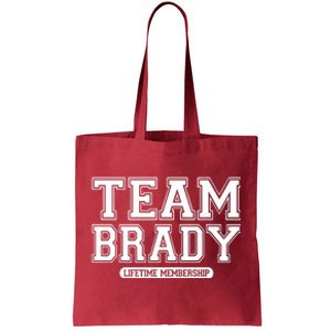 Team Brady Lifetime Memebership Tote Bag