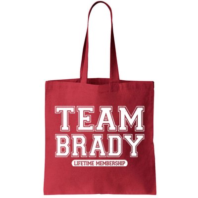 Team Brady Lifetime Memebership Tote Bag