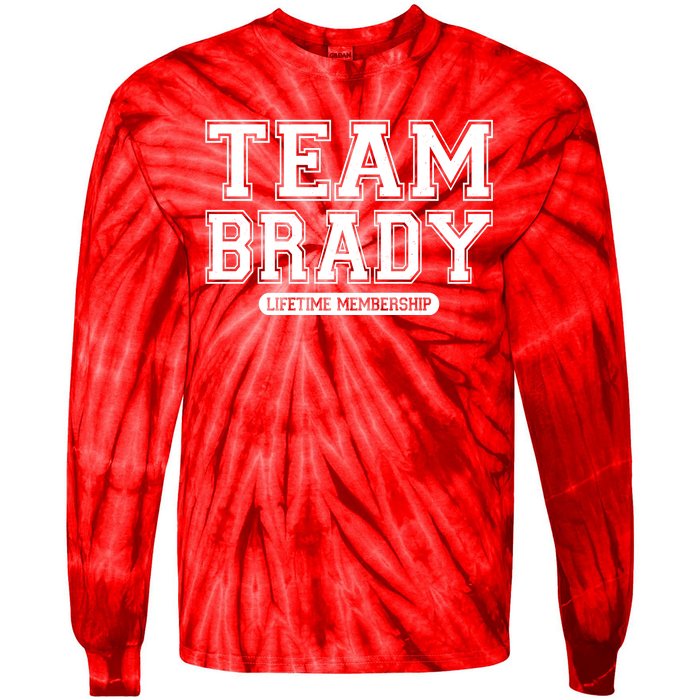 Team Brady Lifetime Memebership Tie-Dye Long Sleeve Shirt