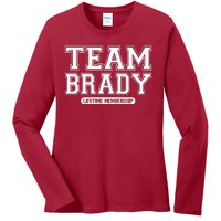 Team Brady Lifetime Memebership Ladies Long Sleeve Shirt