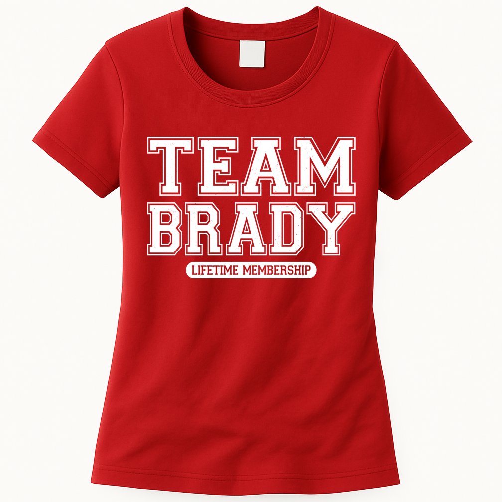 Team Brady Lifetime Memebership Womens T-Shirt