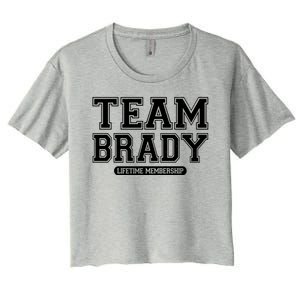 Team Brady Lifetime Memebership Women's Crop Top Tee