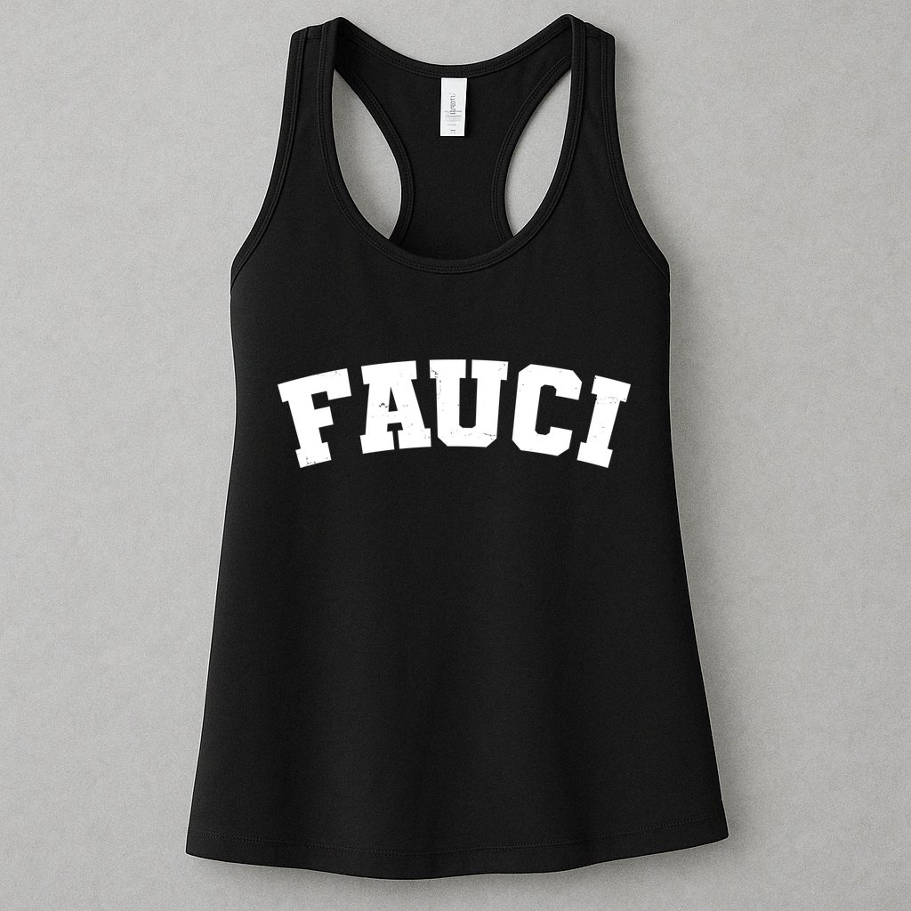 Team Dr Fauci Sporty Logo Womens Tank Top