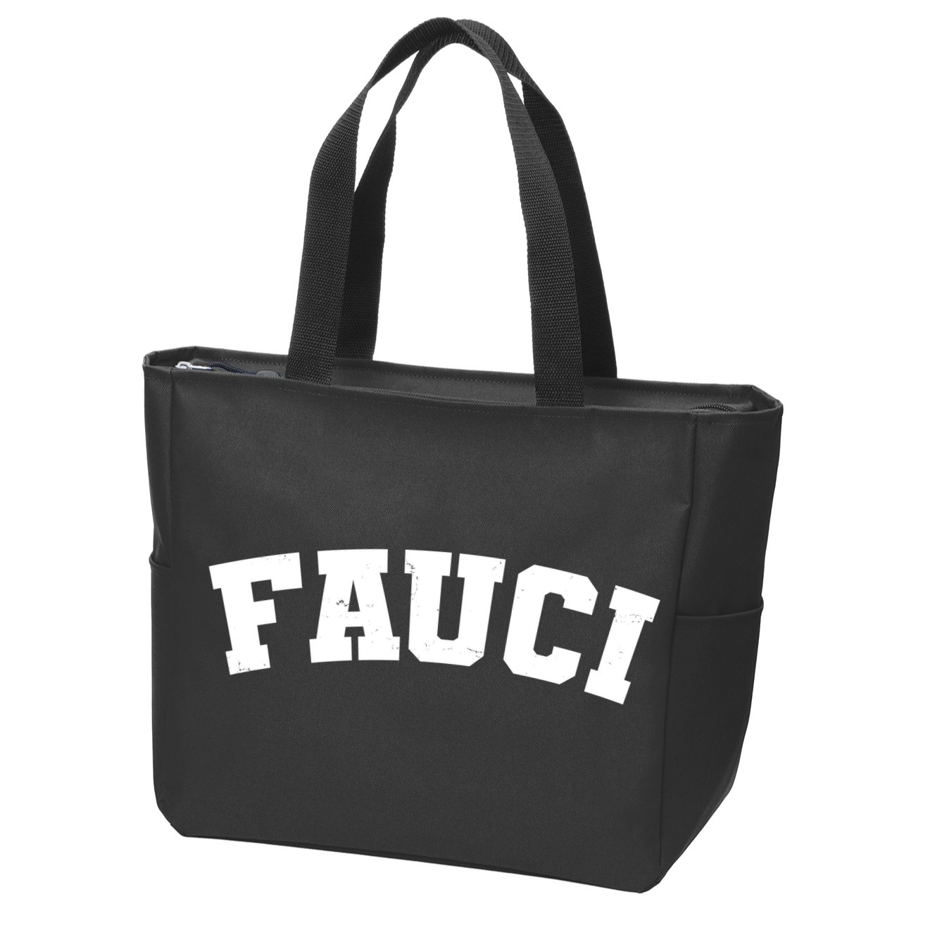Team Dr Fauci Sporty Logo Zip Tote Bag
