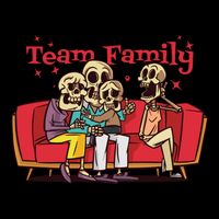 Team Family Skeleton Cooling Performance Crew T-Shirt