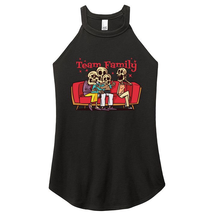 Team Family Skeleton Women's Perfect Tri Rocker Tank