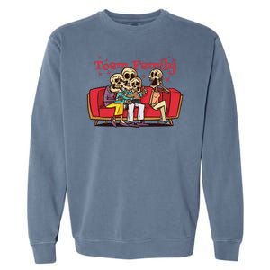 Team Family Skeleton Garment-Dyed Sweatshirt