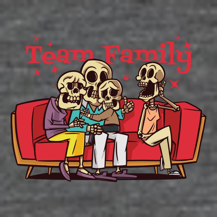 Team Family Skeleton Tall T-Shirt