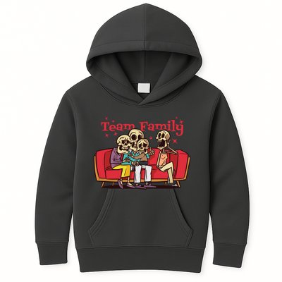 Team Family Skeleton Kids Hoodie