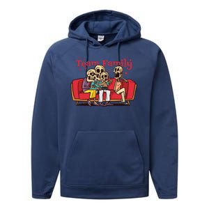 Team Family Skeleton Performance Fleece Hoodie