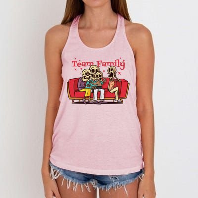 Team Family Skeleton Women's Knotted Racerback Tank